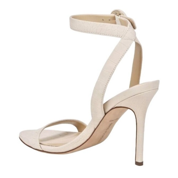 Veronica Beard Cream Ankle Strap Heels 9.5 - Picture 3 of 12